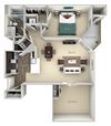Westminster Kensington Place 1 bedroom 1 bath furnished floor plan apartment in Woodbridge VA Westminster Kensington Place 1 bedroom 1 bath furnished floor plan apartment in Woodbridge VA at Kensington Place, Woodbridge, 22191